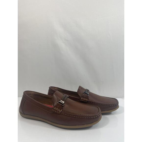 Aston Marc MADRID-01-TAN Shoes Mens Size 11 Brown Slip On Loafers Casual New Box main image 5